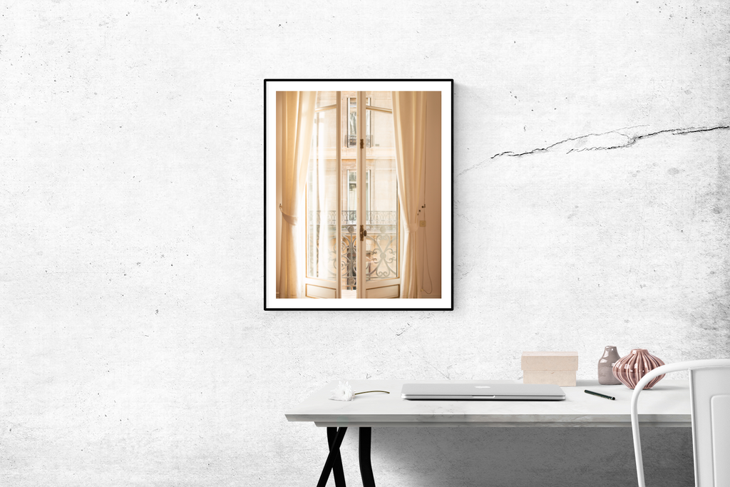 Afternoon light in the Paris Apartment