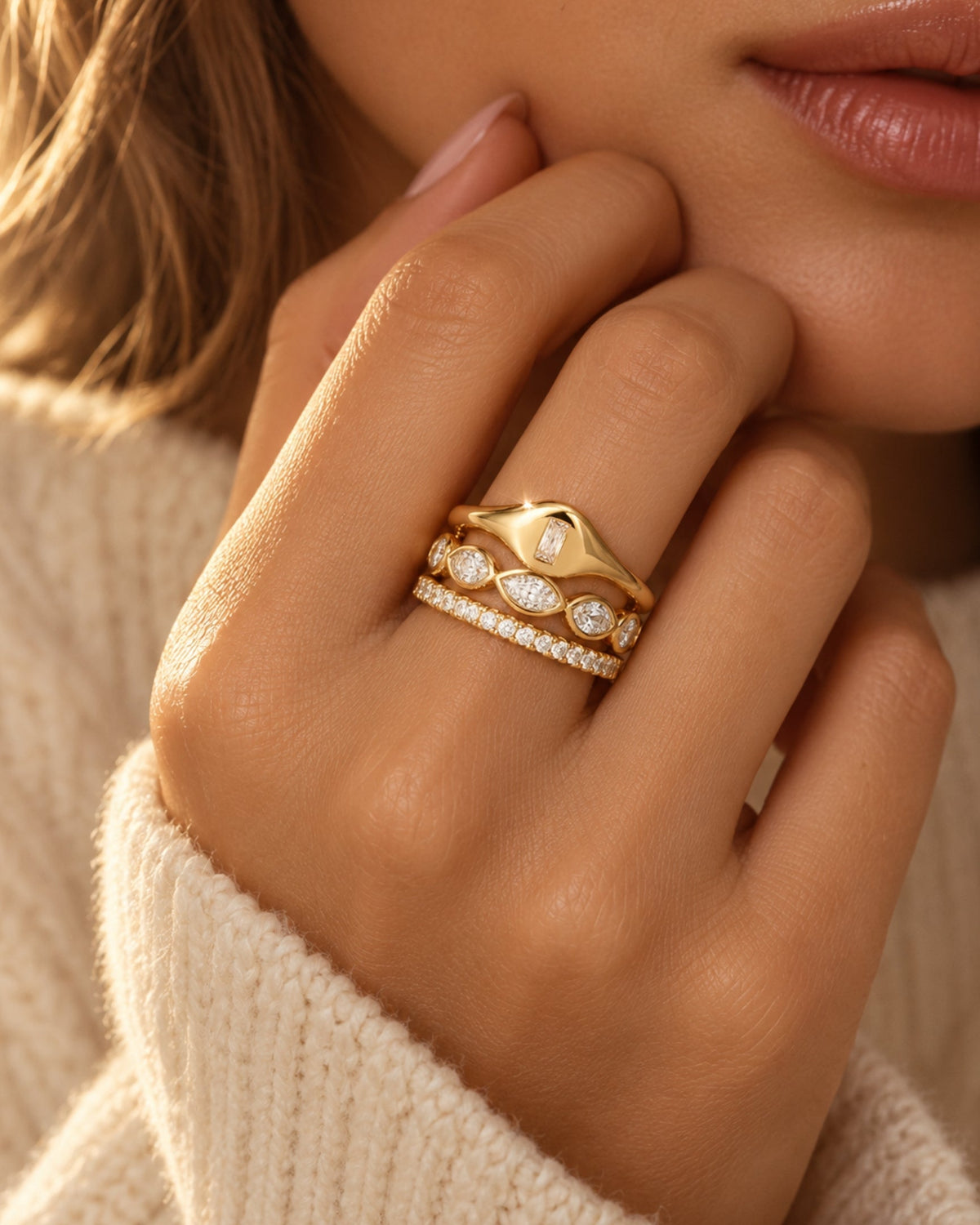 Baguette Signet Ring