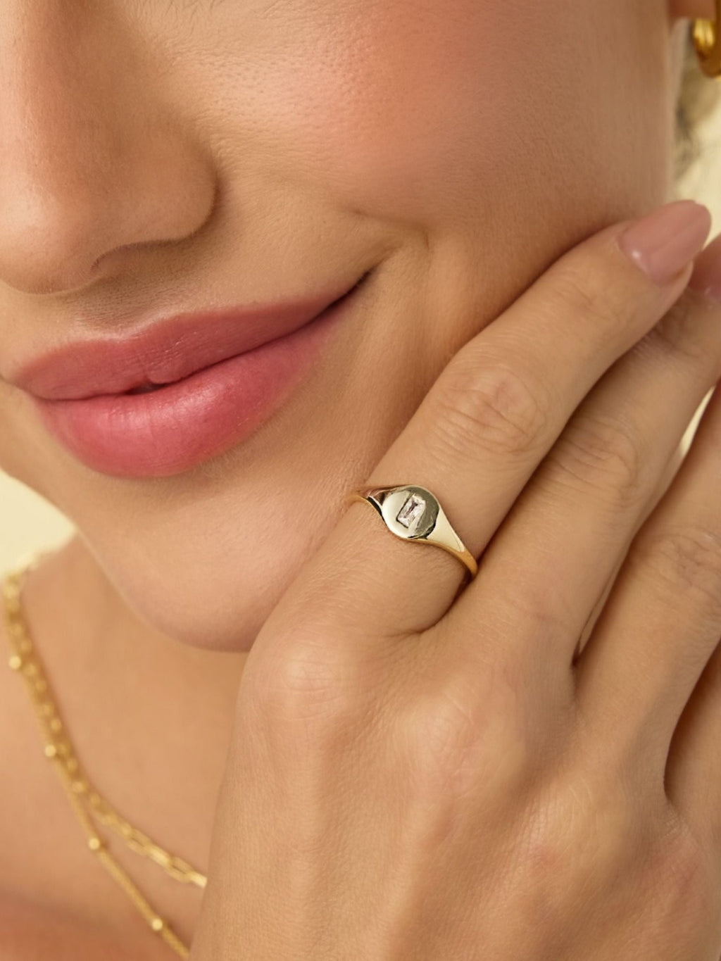 Baguette Signet Ring